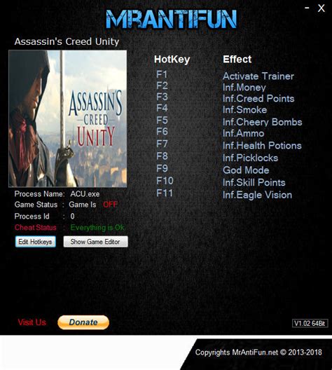 assassin's creed 2 trainer pc